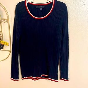 Tommy Hilfiger, blue women top, in good condition, size M